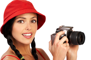 A local camera store sells new cameras and camera accessories and offers camera repair services.